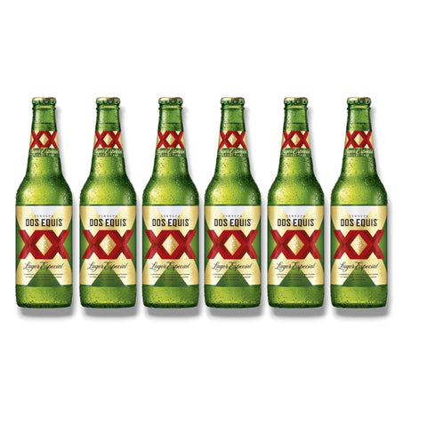 Dos Equis XX Lager Especial 6er-Paket mit 6 Glasflaschen à 325 ml – mexikanisches Lagerbier mit 4,2 % Vol.