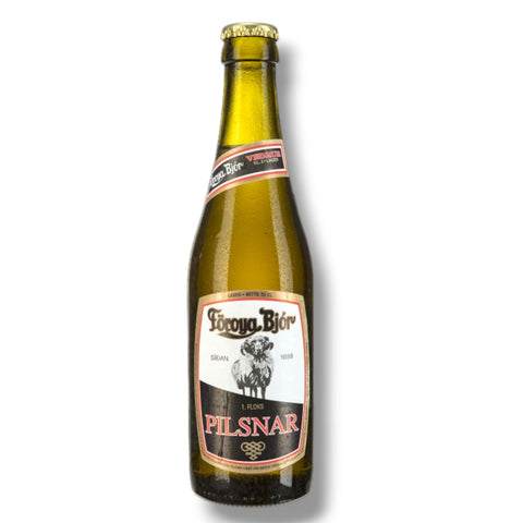 Föroya Bjór Pilsnar 330 ml Flasche Bier von den Färöer-Inseln