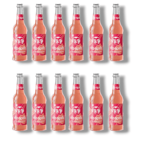 12er Pack Fritz-Spritz Rhabarber 330ml – natürliche Bio-Rhabarberschorle