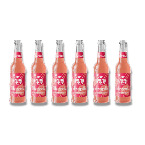 6er Pack Fritz-Spritz Rhabarber 330ml – natürliche Bio-Rhabarberschorle

