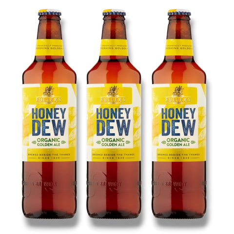 3 Flaschen Fuller's Organic Honey Dew à 0,5 l – englisches Golden Ale mit Honig