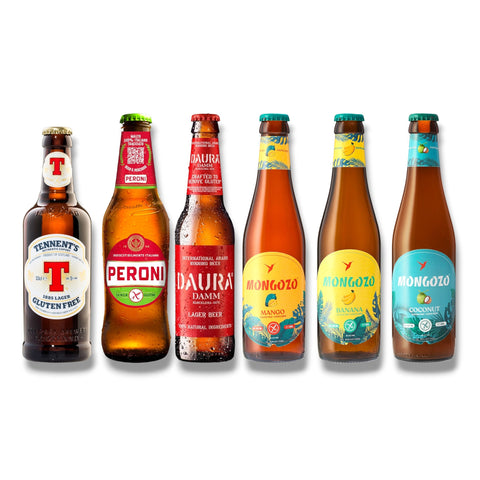 Glutenfreies Bier Mixpaket mit 6 internationalen glutenfreien Bieren