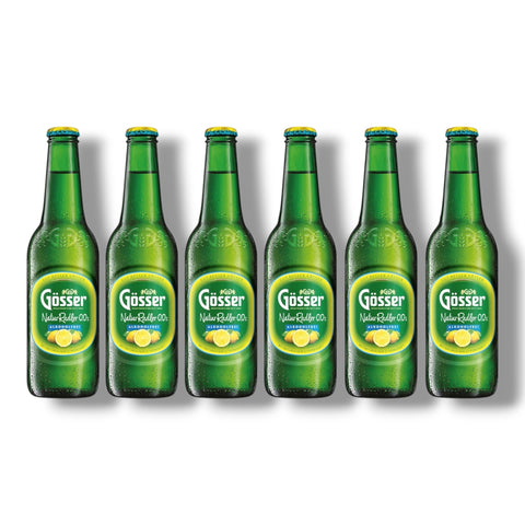 6 Flaschen Gösser NaturRadler Alkoholfrei à 0,33 l – österreichischer Zitronenradler mit 0,0 % Vol.