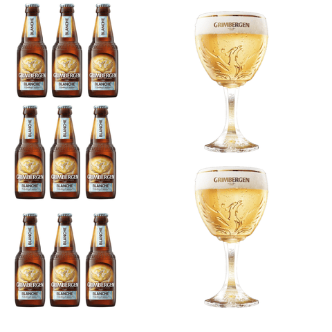 Grimbergen Bier mit Originalglas – mehrere Sorten zur Auswahl