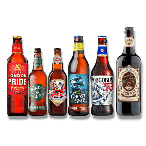 Großbritannien Bierpaket mit sechs verschiedenen britischen Bierspezialitäten aus England und Schottland
