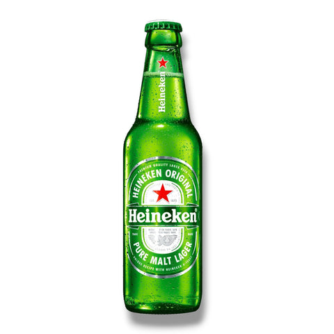 Heineken Original Premium Lager aus den Niederlanden in der grünen 0,33-l-Glasflasche