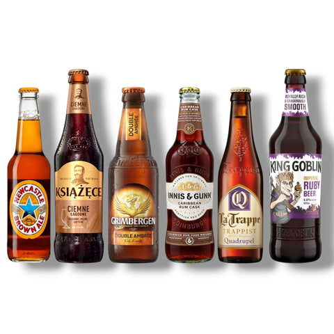 Herbstabend Bierpaket mit sechs malzigen und kräftigen Bierspezialitäten aus Europa
