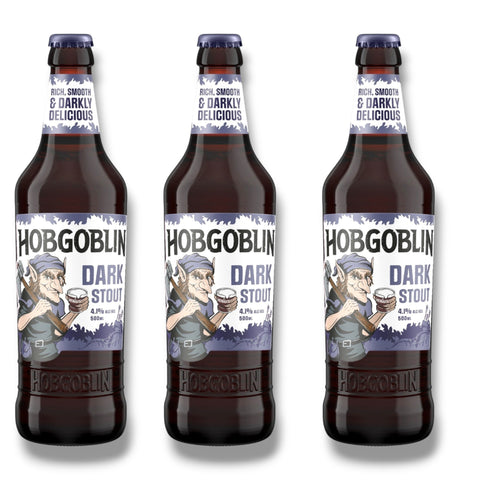 3 Flaschen Hobgoblin Dark Stout 0,5 l
