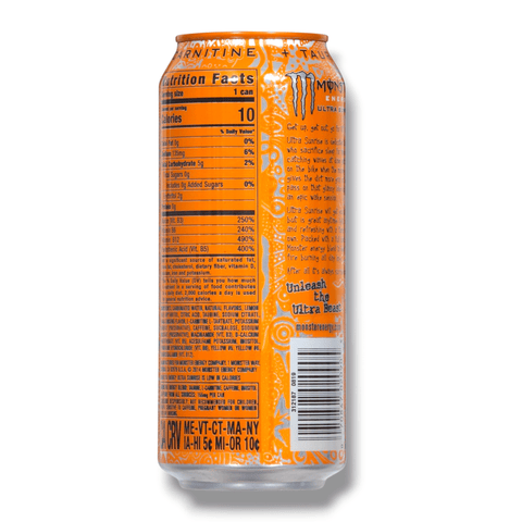 Monster Energy Ultra Sunrise  Zero Sugar 473 ml –  USA Import