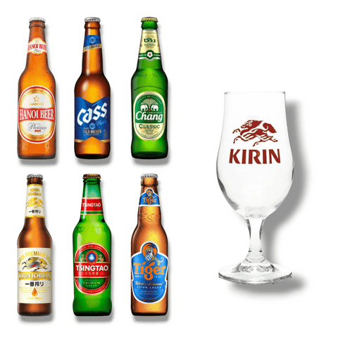 Asiatisches Bier-Geschenkset – Internationaler Biermix aus Asien