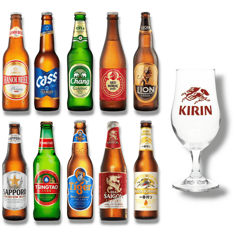 Asiatisches Bier-Geschenkset – Internationaler Biermix aus Asien
