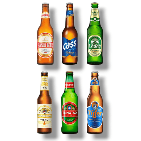 Asiatisches Bier-Geschenkset – Internationaler Biermix aus Asien