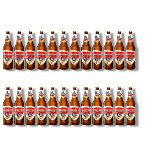 24 Flaschen Kingfisher Premium Lager 0,33 l