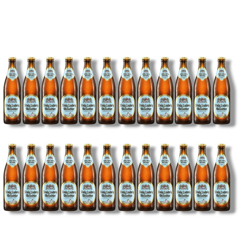 24 Flaschen König Ludwig Weissbier Alkoholfrei à 0,5 l – naturtrübes bayerisches Hefeweizen