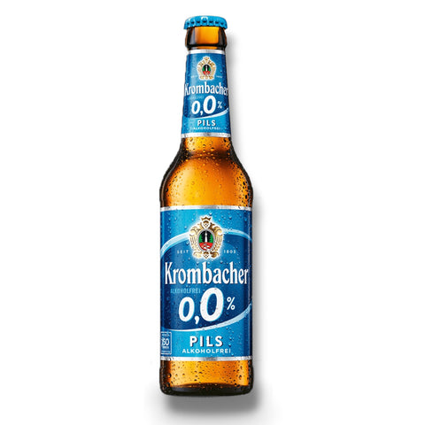 Krombacher 0,0 % Pils alkoholfrei in der 0,33-l-Mehrwegflasche