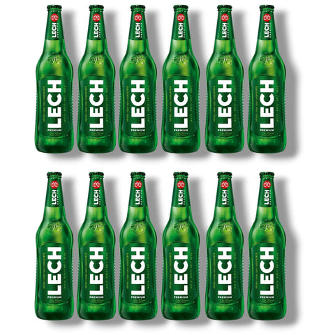 12 Flaschen Lech Premium 500 ml polnisches Lagerbier