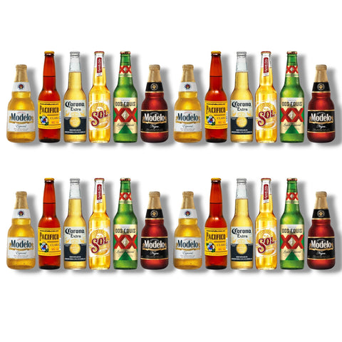 24er Mexiko Bierpaket mit sechs verschiedenen mexikanischen Bieren
