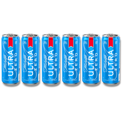 Michelob ULTRA Zero 6x12oz Dosen alkoholfreies Lagerbier mit 0,0 % Alkohol