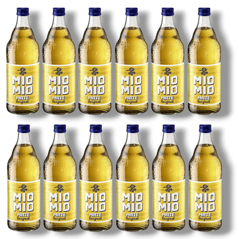 12 Flaschen Mio Mio Mate Original à 0,5 l – spritzige Mate-Limonade