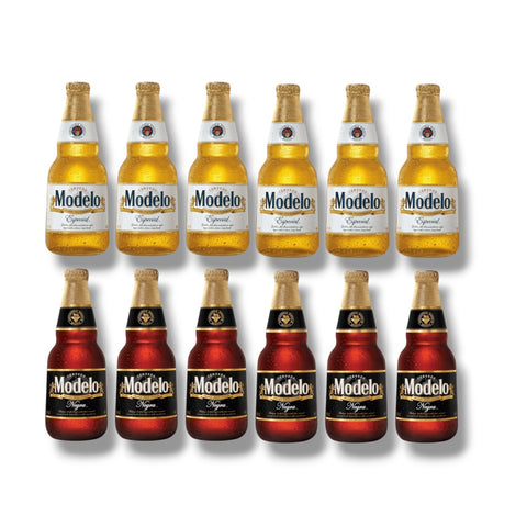 Modelo Bier Mixpaket mit 12 Flaschen à 355 ml – je 6 Modelo Especial und Modelo Negra