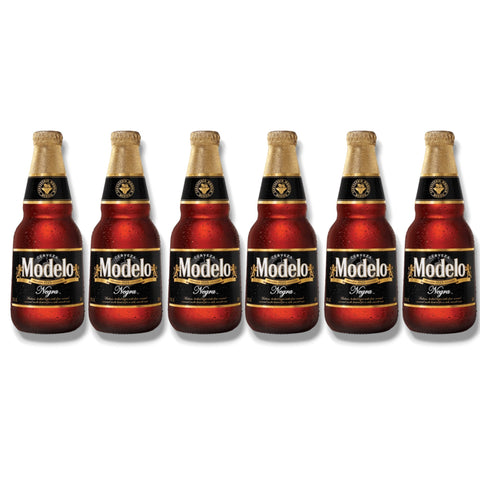 Modelo Negra 6er-Paket mit 6 Glasflaschen à 355 ml – mexikanisches Dunkelbier mit 5,3 % Vol.