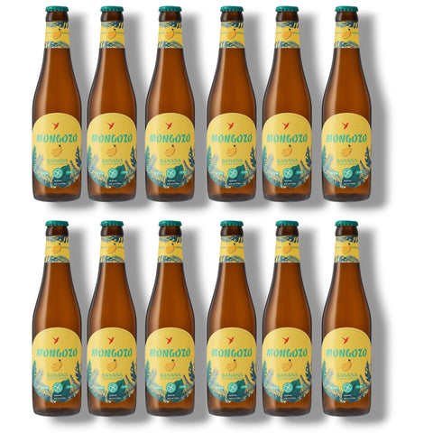 Mongozo Banana 12er Pack – glutenfreies Fairtrade-Bananenbier 12 x 330 ml