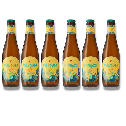 Mongozo Banana 6er Pack – glutenfreies Fairtrade-Bananenbier 6 x 330 ml
