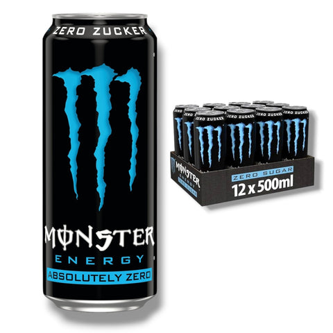 Monster Energy Absolutely Zero 500ml 12 Dosen Vorratspack