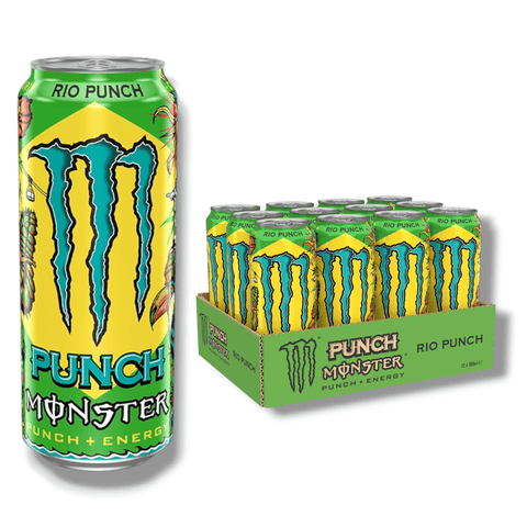 Monster Energy Rio Punch 12 Dosen Pack tropischer Energy Drink