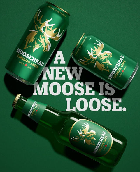 Moosehead Lager Dose 355ml-  Goldenes Lager aus Kanada mit 5% Vol.