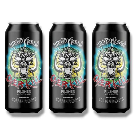 3 osen Motörhead Overkill Pilsner 0,44 l
