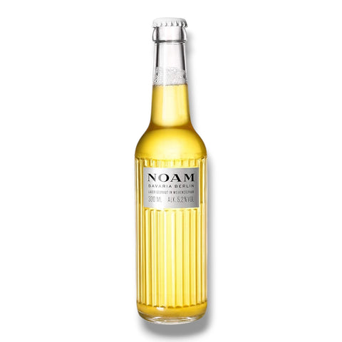 NOAM Bavaria Berlin Lager 0,34 l – unfiltriertes Premium-Lager mit 5,2 % Vol. in der eleganten Designerflasche