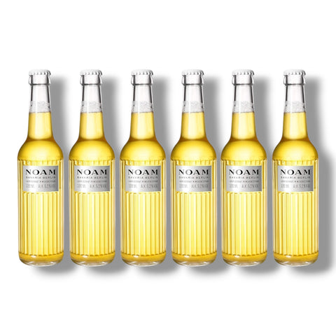 NOAM Bavaria Berlin Lager 6er-Paket mit 6 Flaschen à 0,34 l – unfiltriertes Premium-Lager mit 5,2 % Vol.