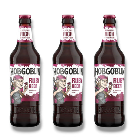 3 Flaschen Hobgoblin Ruby Beer 0,5 l