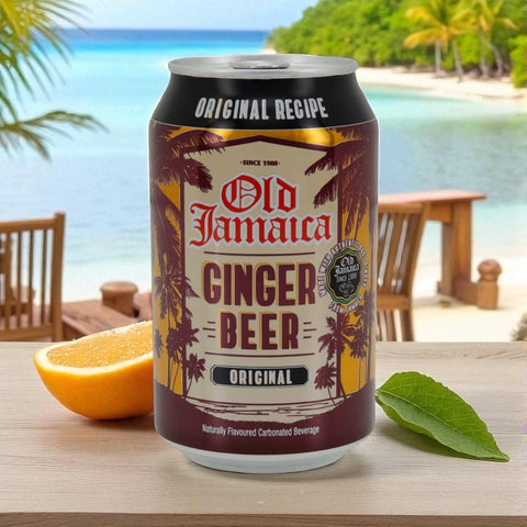 Old Jamaica Ginger Beer Dose 0,33 l – klassische Ingwerlimonade mit karibischem Design