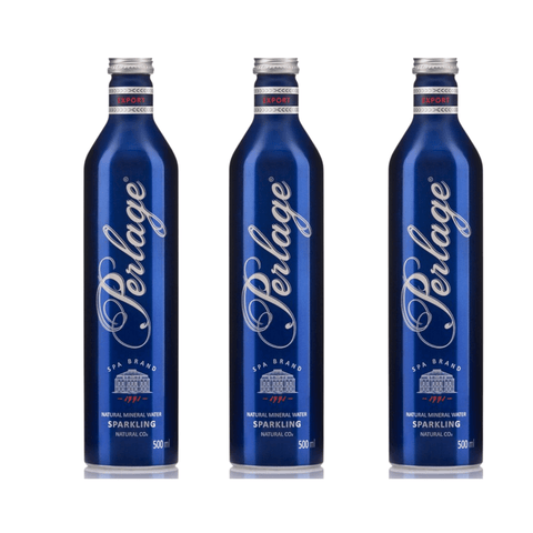 Perlage Mineralwasser – 3 x 500ml Aluflaschen, feinperliges Premiumwasser aus Polen