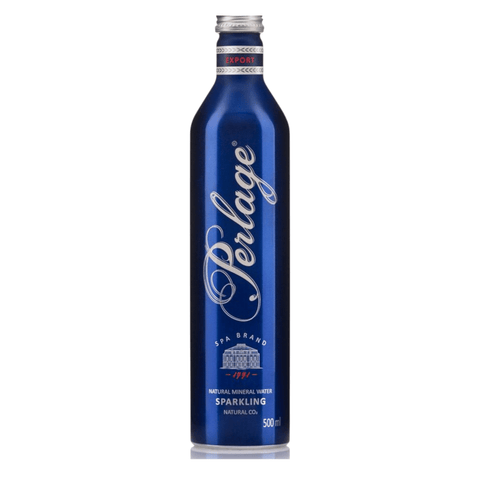 Perlage Mineralwasser 500ml – einzelne Aluflasche mit elegantem Design