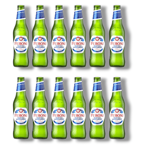 Peroni Nastro Azzurro 330ml 12er Pack Flaschen Premium Lagerbier