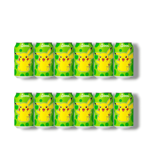 12er-Pack QDol Pokémon Pikachu Lime Sparkling Water – 330ml Dose