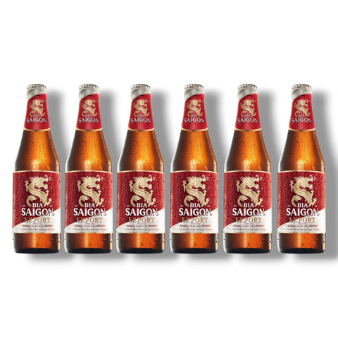 6 Flaschen Saigon Export Premium à 0,33 l – vietnamesisches Lagerbier