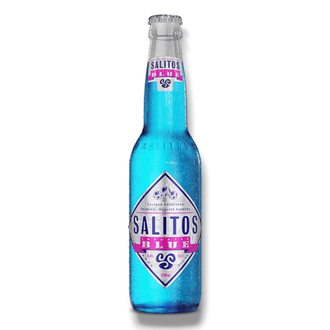 Salitos Blue 0,33 l – Blaubeer-Fruchtweinmischgetränk in Longneck-Flasche