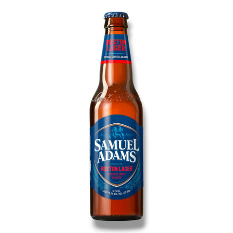 samuel Adams Boston Lager aus den USA mit 5,0 % Vol. in der 355-ml-Glasflasche