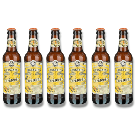 Samuel Smith Organic Apricot Bio Bier 6er Pack 0,35 l Flaschen, fruchtiges Craft Beer aus Großbritannien, 5,1% Vol