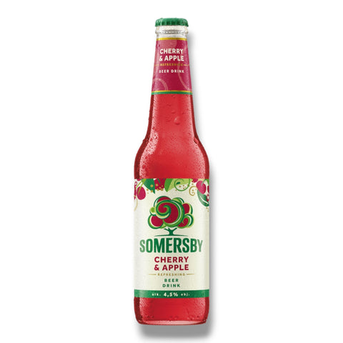 Somersby Cherry & Apple 0,4 l – Biermischgetränk mit Kirsche und Apfel, 4,5 % Vol.