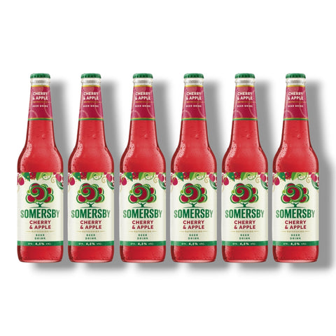 6 Flaschen Somersby Cherry & Apple à 0,4 l