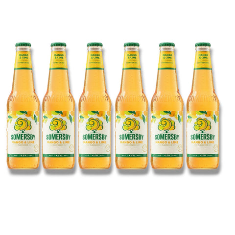 6 Flaschen Somersby Mango & Lime à 0,4 l