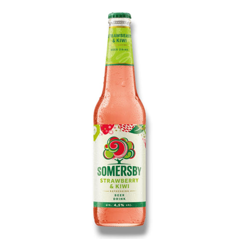 Somersby Strawberry & Kiwi 0,4 l – Biermischgetränk mit Erdbeere und Kiwi, 4,5 % Vol.