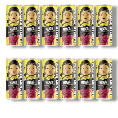 12er-Pack Squid Game Mango Energy Drink – tropischer Geschmack, koffeinhaltig