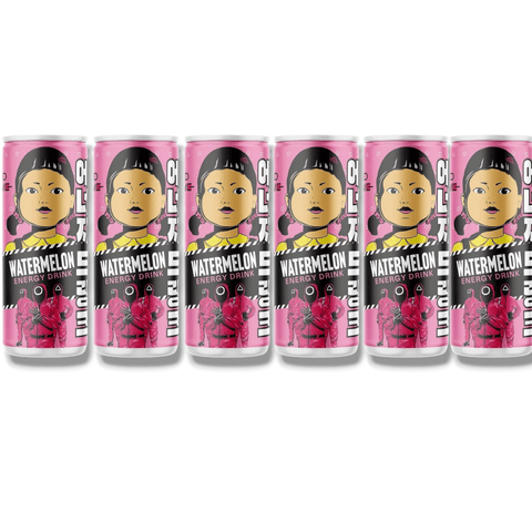 6er-Pack Squid Game Energy Drink Watermelon – 6x 250ml Dosen