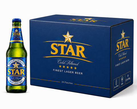 Star Lager Beer 24 Flaschen à 450 ml